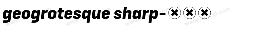 geogrotesque sharp字体转换